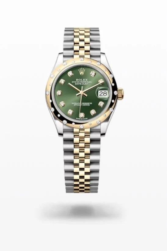 رولكس ديت جست - مينا خضراء رقم اثنين