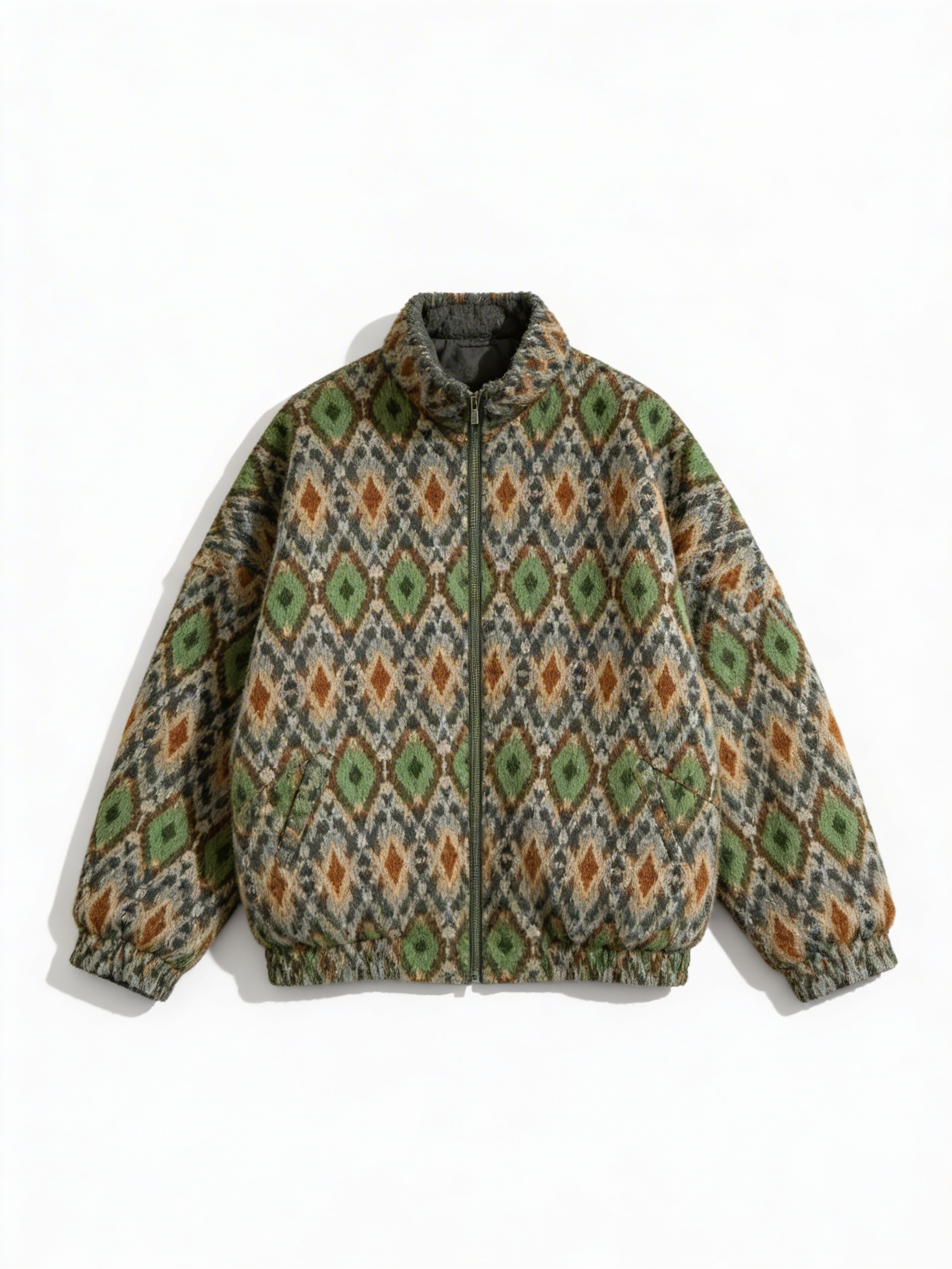 Pattern Fleece Jacket